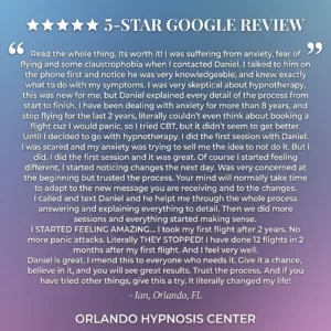 orlando hypnosis center - fear of flying